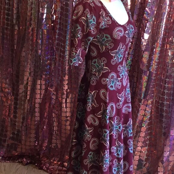 NWT LULAROE NICOLE dress in size small in a paisley design - Picture 7 of 14